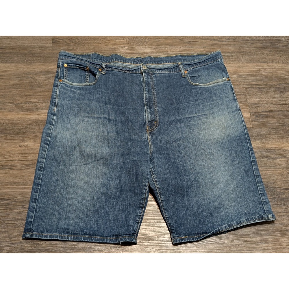 Levis 569 Loose Straight Denim Shorts Mens 48 Blue Medium Wash Baggy Jeans‎